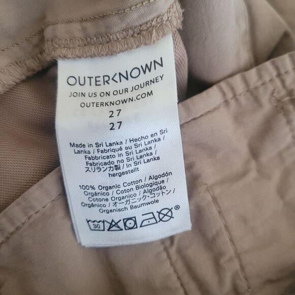 Outerknown Summerland Trouser Women's 27 Chestnut Brown Wide Leg Pants Career - Picture 8 of 13